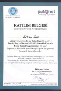 Şema Terapi I. II. ve III. Modül (Dr. Alp Karaosmanoğlu)